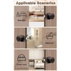 image:imageProbrico Privacy Door Knobs Black Round Ball Door Knobs Interior Door Knobs Bedroom Bathroom Door knobs Locking Door Knob Without Key 10 PackOil Rubbed Bronze