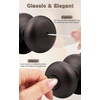 image:imageProbrico Privacy Door Knobs Black Round Ball Door Knobs Interior Door Knobs Bedroom Bathroom Door knobs Locking Door Knob Without Key 10 PackOil Rubbed Bronze