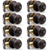 image:imageProbrico Privacy Door Knobs Black Round Ball Door Knobs Interior Door Knobs Bedroom Bathroom Door knobs Locking Door Knob Without Key 10 PackOil Rubbed Bronze
