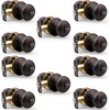 image:imageProbrico Privacy Door Knobs Black Round Ball Door Knobs Interior Door Knobs Bedroom Bathroom Door knobs Locking Door Knob Without Key 10 PackOil Rubbed Bronze