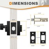 image:imageProbrico Satin Nickel Single Cylinder DeadboltKeyed One Side Deadbolt LockResidential Security Square Door Lock for Interior and Exterior2PackBlack