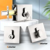 image:imageProbrico Satin Nickel Single Cylinder DeadboltKeyed One Side Deadbolt LockResidential Security Square Door Lock for Interior and Exterior2PackSatin Nickel