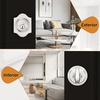 image:imageProbrico1 Pack Combo Packs Single Cylinder Deadbolts Satin Nickel Keyed Different Exterior Lockset Handleset for Entrance Door and Front Gate AntiTheft Keyway Key Hardware 3 Keys