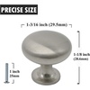 image:imageProbrioco 12 Pack 3 Drawer Pulls Satin Nickel Cabinet Cup Pulls amp 15 Pack 1316 inch Nickel Kitchen Cabinet Knobs Round Kitchen Drawer Dresser Handles Kithchen Cabinets Pulls and Knobs for Bedroom