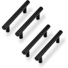 image:imageProbrico 10 Pack  35 Cabinet Pulls Black Stainless Steel Kitchen Drawer Pulls Cabinet Pulls amp 12 Pack 3 Inch Hole to Hole Center Black Kitchen Cabinet Pulls