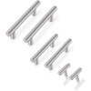 image:imageProbrico 30 Pack 3 Inch Euro T Bar Cabinet Pulls and 30 Pack  PD201HSS Kitchen Cabinet Drawer Knob amp 30 Pack 312 Inch Satin Nickel Drawer Pulls Knobs Bundle