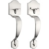 image:imageProbrico Double Sided Oil Rubbed Bronze Front Door Handle SetExteriorInterior Keyless French Door HandlesEntry Handleset Passage Heavy Duty Door Lock Set with No Lock1PackSatin Nickel
