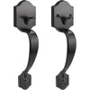 image:imageProbrico Double Sided Oil Rubbed Bronze Front Door Handle SetExteriorInterior Keyless French Door HandlesEntry Handleset Passage Heavy Duty Door Lock Set with No Lock1PackBlack