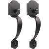image:imageProbrico Double Sided Oil Rubbed Bronze Front Door Handle SetExteriorInterior Keyless French Door HandlesEntry Handleset Passage Heavy Duty Door Lock Set with No Lock1PackOil Rubbed Bronze