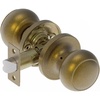image:imageProbrico Interior Door Knob for Hallway Black Door Knobs Closet Door Knob Passage Door Knob with Round Ball Knob 6 PackAged Brass