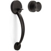 image:imageProbrico Oil Rubbed Bronze Round Front Door HandlesetEntry Door Handle Set with Door KnobExteriorInterior Passage Door Handle Reversible for Right and Left Handed1PackOil Rubbed Bronze