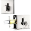 image:imageProbrico Satin Nickel Single Cylinder DeadboltKeyed One Side Deadbolt LockResidential Security Square Door Lock for Interior and Exterior2PackSatin Nickel