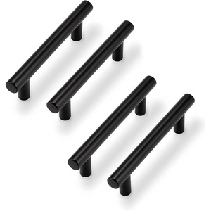 image:imageProbrico 10 Pack  35 Cabinet Pulls Black Stainless Steel Kitchen Drawer Pulls Cabinet Pulls amp 12 Pack 3 Inch Hole to Hole Center Black Kitchen Cabinet Pulls