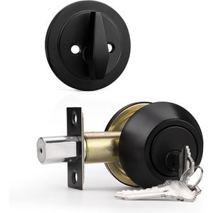 image:imageProbrico 2 Pack Oil Rubbed Bronze Single Cylinder Deadbolt Lock Set Keyed One Side Door Lock for Exterior and Interior Door All Keyed AlikeBlack