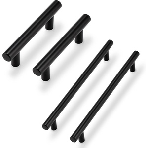 image:imageProbrico 30 Pack  5 inch Cabinet Pulls Black Stainless Steel Kitchen Drawer Pulls Cabinet Pulls 3 Hole Center amp 5 Pack  10 Hole Center Black Modern Cabinet Pulls Stainless Steel Hardware