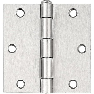 image:imageProbrico Interior Black Door Hinges 35 X 35 Inch Door Hinges with Square Corners Black Hinges for Doors 12 PackBrushed Nickel