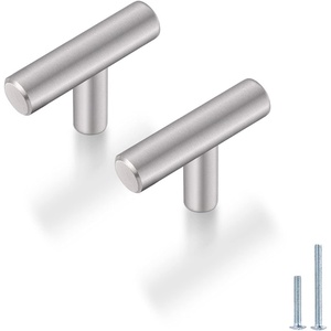 image:imageProbrico Kitchen Cabinet Drawer Handles and Pulls Stainless Steel TKnob 10 Pack T Bar Cabinet Knobs