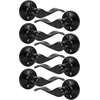 image:imageProbrico 1 Pair Black Wave Style Dummy Door Lever for Interior DoorLeft Hand and Right Handed NonFunctioningBlack