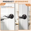 image:imageProbrico 1 Pair Black Wave Style Dummy Door Lever for Interior DoorLeft Hand and Right Handed NonFunctioningOil Rubbed Bronze