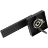 image:imageProbrico 2 Pack Half Dummy Levers in Satin Nickel NonTurning Function Door Handles SetSquare Bar Modern StyleSingle DummyUniversal HandingHeavy DutyBlack