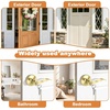image:imageProbrico 2 Pack Wave Style Keyed Alike Entry Levers Exterior Interior Satin Nickel Keyed Door Handles with Lock and Same Keys Reversible for Right Left Handed DoorsPolished Brass