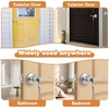 image:imageProbrico 2 Pack Wave Style Keyed Alike Entry Levers Exterior Interior Satin Nickel Keyed Door Handles with Lock and Same Keys Reversible for Right Left Handed DoorsSatin Nickel