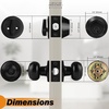 image:imageProbrico 3 Pack Entry Door Knob Set with Single Cylinder Deadbolt Combo Set Keyed Alike Brushed Nickel Door Knobs with Lock and Keys for Entrance Front DoorBlack