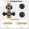 image:imageProbrico 3 Pack Entry Door Knob Set with Single Cylinder Deadbolt Combo Set Keyed Alike Brushed Nickel Door Knobs with Lock and Keys for Entrance Front DoorOil Rubbed Bronze