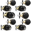 image:imageProbrico 3 Pack Entry Door Knob Set with Single Cylinder Deadbolt Combo Set Keyed Alike Brushed Nickel Door Knobs with Lock and Keys for Entrance Front DoorBlack