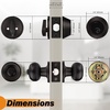 image:imageProbrico 3 Pack Entry Door Knob Set with Single Cylinder Deadbolt Combo Set Keyed Alike Brushed Nickel Door Knobs with Lock and Keys for Entrance Front DoorOil Rubbed Bronze