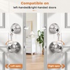 image:imageProbrico 3 Pack Entry Door Knob Set with Single Cylinder Deadbolt Combo Set Keyed Alike Brushed Nickel Door Knobs with Lock and Keys for Entrance Front DoorBrushed Nickel
