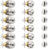 image:imageProbrico 3 Pack Entry Door Knob Set with Single Cylinder Deadbolt Combo Set Keyed Alike Brushed Nickel Door Knobs with Lock and Keys for Entrance Front DoorBrushed Nickel
