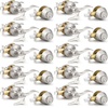 image:imageProbrico 4 Pack Keyed Alike Entry Handlset with Single Cylinder Deadbolts Combo Pack Satin Nickel Door Lever for Front and Entrance Door Interior and Exterior Entry Door Knobs Brushed NickelBrushed Nickel