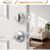image:imageProbrico 4 Pack Keyed Alike Entry Handlset with Single Cylinder Deadbolts Combo Pack Satin Nickel Door Lever for Front and Entrance Door Interior and Exterior Entry Door Knobs Brushed NickelBrushed Nickel