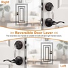 image:imageProbrico 4 Pack Keyed Alike Entry Handlset with Single Cylinder Deadbolts Combo Pack Satin Nickel Door Lever for Front and Entrance Door Interior and Exterior Entry Door Knobs Brushed NickelOil Rubbed Bronze