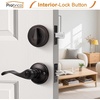 image:imageProbrico 4 Pack Keyed Alike Entry Handlset with Single Cylinder Deadbolts Combo Pack Satin Nickel Door Lever for Front and Entrance Door Interior and Exterior Entry Door Knobs Brushed NickelOil Rubbed Bronze
