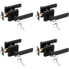 image:imageProbrico Black Door Handle with Different Keys Heavy Duty Flat Square Entry Door Lever Locks Reversible for Left and Right Handed Doors Door Levers Lockset for Interior and Exterior Doors 3 PackBlack