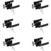 image:imageProbrico Black Door Handle with Different Keys Heavy Duty Flat Square Entry Door Lever Locks Reversible for Left and Right Handed Doors Door Levers Lockset for Interior and Exterior Doors 3 PackBlack