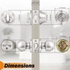 image:imageProbrico Black Keyed Alike Entry Knobs Front Door Locks Exterior Lockset and Single Cylinder Deadbolt Combination Set 2 PackBrushed Nickel