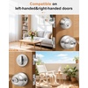 image:imageProbrico Black Keyed Alike Entry Knobs Front Door Locks Exterior Lockset and Single Cylinder Deadbolt Combination Set 2 PackBrushed Nickel