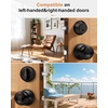 image:imageProbrico Black Keyed Alike Entry Knobs Front Door Locks Exterior Lockset and Single Cylinder Deadbolt Combination Set 2 PackOil Rubbed Bronze