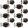 image:imageProbrico Black Keyed Alike Entry Knobs Front Door Locks Exterior Lockset and Single Cylinder Deadbolt Combination Set 2 PackOil Rubbed Bronze