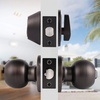 image:imageProbrico Brushed Nickel Door Knob and Single Cylinder Deadbolt Front Door Handle and Deadbolt Set Exterior Door Knob with Lock and Key 3Pack Keyed Alike ComboOil Rubbed Bronze