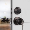 image:imageProbrico Brushed Nickel Door Knob and Single Cylinder Deadbolt Front Door Handle and Deadbolt Set Exterior Door Knob with Lock and Key 3Pack Keyed Alike ComboOil Rubbed Bronze