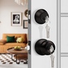 image:imageProbrico Brushed Nickel Door Knob and Single Cylinder Deadbolt Front Door Handle and Deadbolt Set Exterior Door Knob with Lock and Key 3Pack Keyed Alike ComboOil Rubbed Bronze
