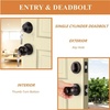 image:imageProbrico Brushed Nickel Door Knob and Single Cylinder Deadbolt Front Door Handle and Deadbolt Set Exterior Door Knob with Lock and Key 3Pack Keyed Alike ComboOil Rubbed Bronze