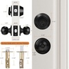 image:imageProbrico Brushed Nickel Door Knob and Single Cylinder Deadbolt Front Door Handle and Deadbolt Set Exterior Door Knob with Lock and Key 3Pack Keyed Alike ComboBlack