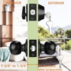 image:imageProbrico Brushed Nickel Door Knob and Single Cylinder Deadbolt Front Door Handle and Deadbolt Set Exterior Door Knob with Lock and Key 3Pack Keyed Alike ComboBlack