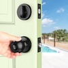 image:imageProbrico Brushed Nickel Door Knob and Single Cylinder Deadbolt Front Door Handle and Deadbolt Set Exterior Door Knob with Lock and Key 3Pack Keyed Alike ComboBlack