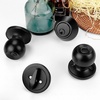 image:imageProbrico Brushed Nickel Door Knob and Single Cylinder Deadbolt Front Door Handle and Deadbolt Set Exterior Door Knob with Lock and Key 3Pack Keyed Alike ComboBlack